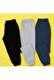 Children's Sweatpants Black Gray Navy Blue with Pockets
