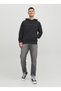 Hooded Collar Black Men's Sweatshirt 12233972 _Jjestar Jj Sweat Hood Noos - 2