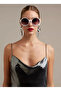 Monica Unisex Large Round Sunglasses White Ok014-Ow - 5