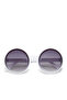 Monica Unisex Large Round Sunglasses White Ok014-Ow - 2