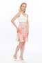 Apsen Women's Pink Seasonal Segmented Unlined Zippered Flared Midi Skirt 2186-63 - 6