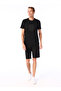 Crew Neck Printed Black Men's T-Shirt Pbf4Sm-Tst5077 - 2