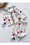 100% Cotton Long Sleeve Buttoned Seasonal Girls Boys Unisex Baby Kids Pajamas - 2