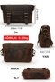 6019 Gordion Brown Genuine Real Leather Handmade Small Shoulder Crossbody Bag - 2