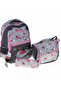 Kids Flamingo Themed 2-Compartment Elementary School Bag Set of 2 – with Lunch Bag - 2