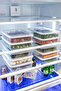 Set of 8 2.3 lt and 3.5 lt leakproof rectangular refrigerator freezer storage container set transparent - 4