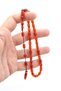 Masterpiece, Systematically Designed Capsule Cut Ankle-Length Orange Fire Amber Prayer Beads - 3