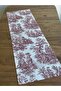 Sibelart Panama Linen French Peasants Toile De Jouy Pattern Runner 40X140 cm
