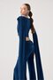 Finley Set with Shawl Detail Blouse and Spanish Pants Blue - 4