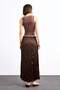 Relax Fit Elastic Waist Satin Maxi Skirt G0387Ax25Sm - 6