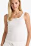 Slim Fit Slim Fit Basic Plain Round Neck Ribbed Camisole Undershirt E5540Ax25Au