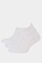 Women's 3-Piece Cotton Sneaker Socks F5425Axns