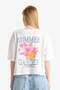 Oversized Wide Fit Crew Neck Back Printed Short Sleeve T-Shirt F7913Ax25Au - 7