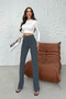 Women's High Waist Flared Palazzo Trousers 1079 - 4