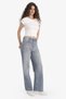 100% Cotton 90's Wide Leg High Waist Long Jean Washed Trousers F6336Ax25Hs - 4