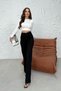 Women's High Waist Flared Palazzo Trousers 1079 - 8