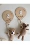 Baby Memory Cards 12 Months Wooden Plexiglass Design Newborn Photo Shoot Decor