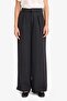 Carrot Fit Double Pocket High Waist Wide Leg Modal Pants E6331Ax25Sp - 4