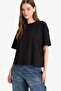 Coool Loose Fit Basic Plain Short Sleeve White T-Shirt F4603Axns - 3