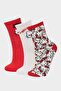 Hello Kitty 3-Pack Cotton Long Socks for Girls F6703A8Ns