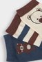 Baby Boy Anti-Slip Sole 3-Piece Cotton Long Socks E5009A5Ns - 2