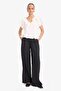 Carrot Fit Double Pocket High Waist Wide Leg Modal Pants E6331Ax25Sp - 2