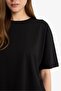 Coool Loose Fit Basic Plain Short Sleeve White T-Shirt F4603Axns - 5