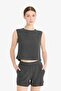 Boxy Fit Crew Neck Wrinkled Textured Tank Top F4439Ax25Sm - 3