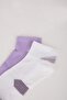Women's 2-Pack Cotton Short Sports Socks E2092Axns - 4