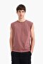 100% Cotton Boxy Fit Athlete T-Shirt C7205Ax25Sm - 5