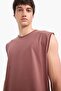100% Cotton Boxy Fit Athlete T-Shirt C7205Ax25Sm - 6