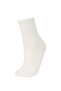 Women's 3-Piece Cotton Socks E2166Axns - 4