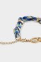 Women's Blue Detailed Gold Bracelet F1123Axns - 4