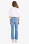 Crop Flare Fit High Waist Ankle Length Jean Washed Pants E8018Ax25Sm - 7