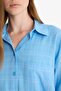 Oversize Wide Fit Muslin Long Sleeve Shirt X2232Az25Sp - 5