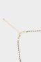 Women's Plate Gold Necklace F0797Axns - 3