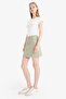 100% Cotton Regular Waist Gabardine Mini Skirt E5346Ax25Sp - 2