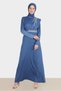 Stone Embroidered Satin Evening Dress 50257 - 2