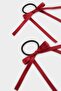 Girl's 2-Piece Burgundy Ribbon Rubber Buckle E9191A8Ns - 3