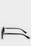 Women's Metal Black Frame Black Glass Pilot Uv Sunglasses F0612Axns - 3