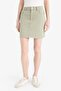 100% Cotton Regular Waist Gabardine Mini Skirt E5346Ax25Sp - 4