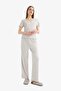 Regular Fit Pajama Set Short Sleeve Top Long Bottom E9229Ax25Sp - 2