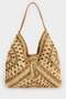 Women's Straw Shoulder Bag E1465Axns