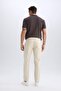 100% Cotton Relax Fit Straight Leg Linen-Look Summer Fabric Trousers D4251Ax25Sm - 8