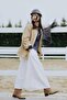 A-Line High Waist Parachute Maxi Skirt E6695Ax25Sp