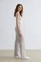Wide Leg Checkered Regular Waist Wide Leg Trousers E6121Ax25Sp - 5