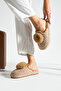 Women's Pompom House Slippers No Noise Thick Sole Winter Slippers Stc1162 - 4