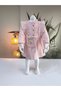 Eid Long Sleeve Lace Detailed Authentic Muslin Girls' Dress with Bag Pieces - 3