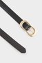 Women's Oval Buckle Faux Leather Jean Belt F1441Axns - 2