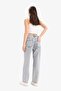 Straight Fit High Waist Short Leg Washed Jeans E8013Ax25Sm - 7